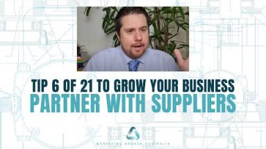 Tip 6 of 21 Miniature Change Marketing Suggestions – Partner with Suppliers