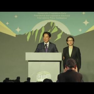 DPP’s Lai Speaks After Taiwan Presidential Election Victory